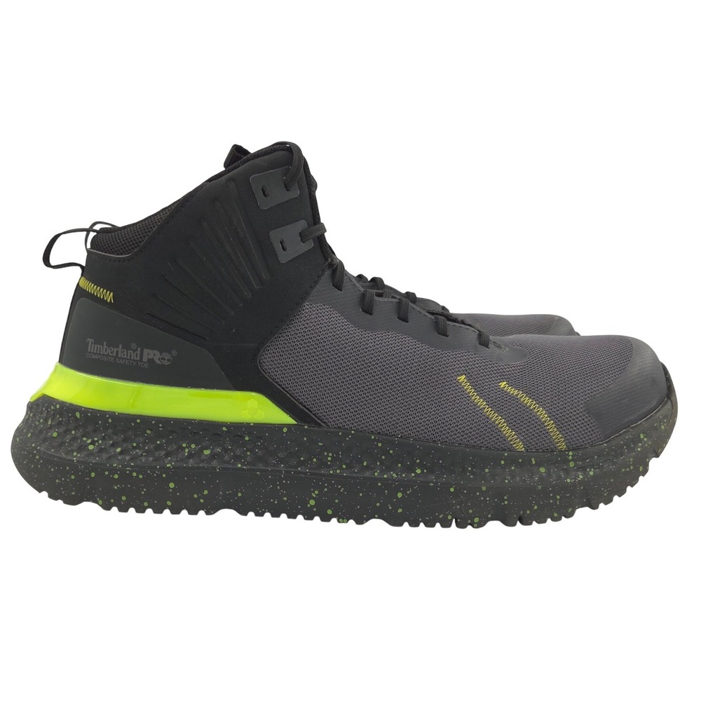 Timberland PRO Setra Work Boot Men 10 WIDE Gray Composite Toe Slip Resistant NEW - Picture 2 of 10